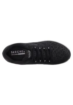 Uno 2 - Sneakers Laag - Black Tonal Leopard Print Durabuck/ Mesh Trim -Skechers Schoen 0028b37ca21f4561891f2d6610d40299