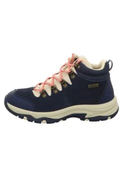 Skechers Trego - Snowboots- Navy Suede/ Natural Mesh