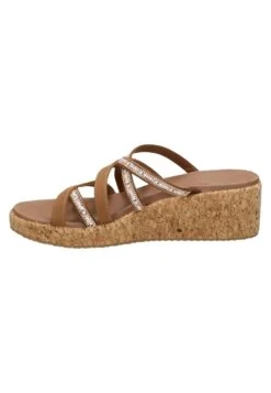 Skechers Beverlee Archfit- Muiltjes Met Hak - Beige