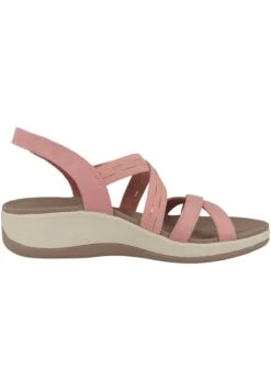 Skechers Arch Fit Sunshine Luxe- Sandalen Met Sleehak - Coral -Skechers Schoen 2a43a99aba3d401c969b388a454bc22e