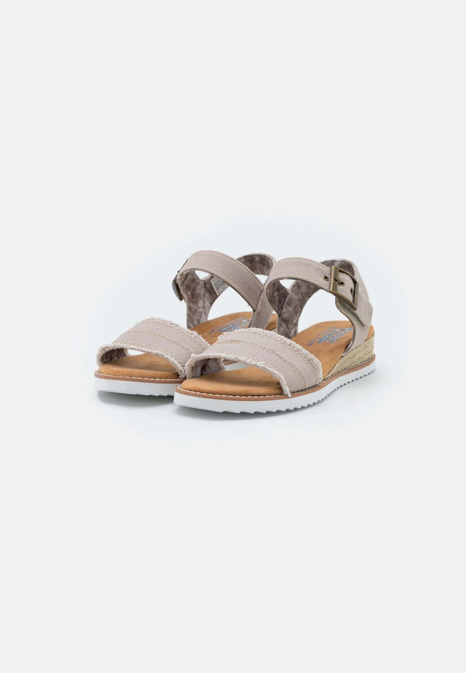 Desert Kiss - Sandalen Met Sleehak - Taupe 3 Desert Kiss - Sandalen Met Sleehak - Taupe - Afbeelding 3