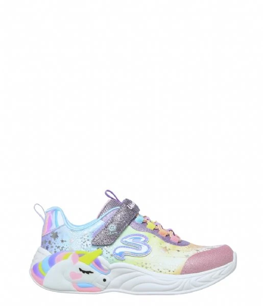 Skechers S Lights-Unicorn Dreams Purple Multi 1 Skechers S Lights-Unicorn Dreams Purple Multi
