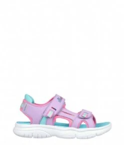 Skechers Flex Splash Girls Light Violet Turquoise