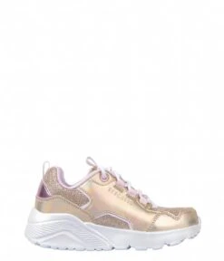 Skechers Uno Lite Metallic Pops Gold Multi