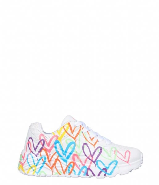 Skechers Uno Lite Spread The Love White Multi 1 Skechers Uno Lite Spread The Love White Multi