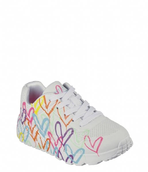 Skechers Uno Lite Spread The Love White Multi 2 Skechers Uno Lite Spread The Love White Multi - Afbeelding 2
