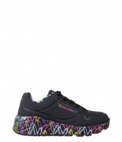 Skechers Uno Lite Lovey Luv Black Multi