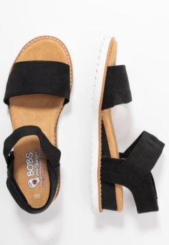 Skechers Desert Kiss - Sandalen Met Sleehak - Black -Skechers Schoen 3852356ac9fe4564b3200de15a506f4c