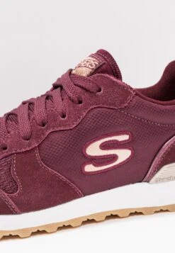 Skechers Sneakers Laag - Burgundy/Rose Gold -Skechers Schoen 465a0768ac3b4092b133e2c12c06b5be