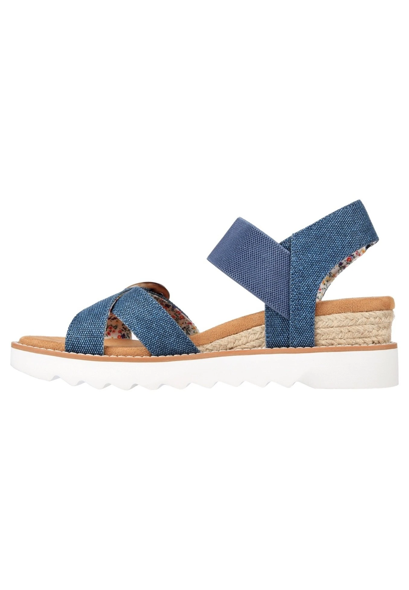 Skechers Bobs Desert Splendid - Sandalen Met Sleehak - Blue 1 Skechers Bobs Desert Splendid - Sandalen Met Sleehak - Blue