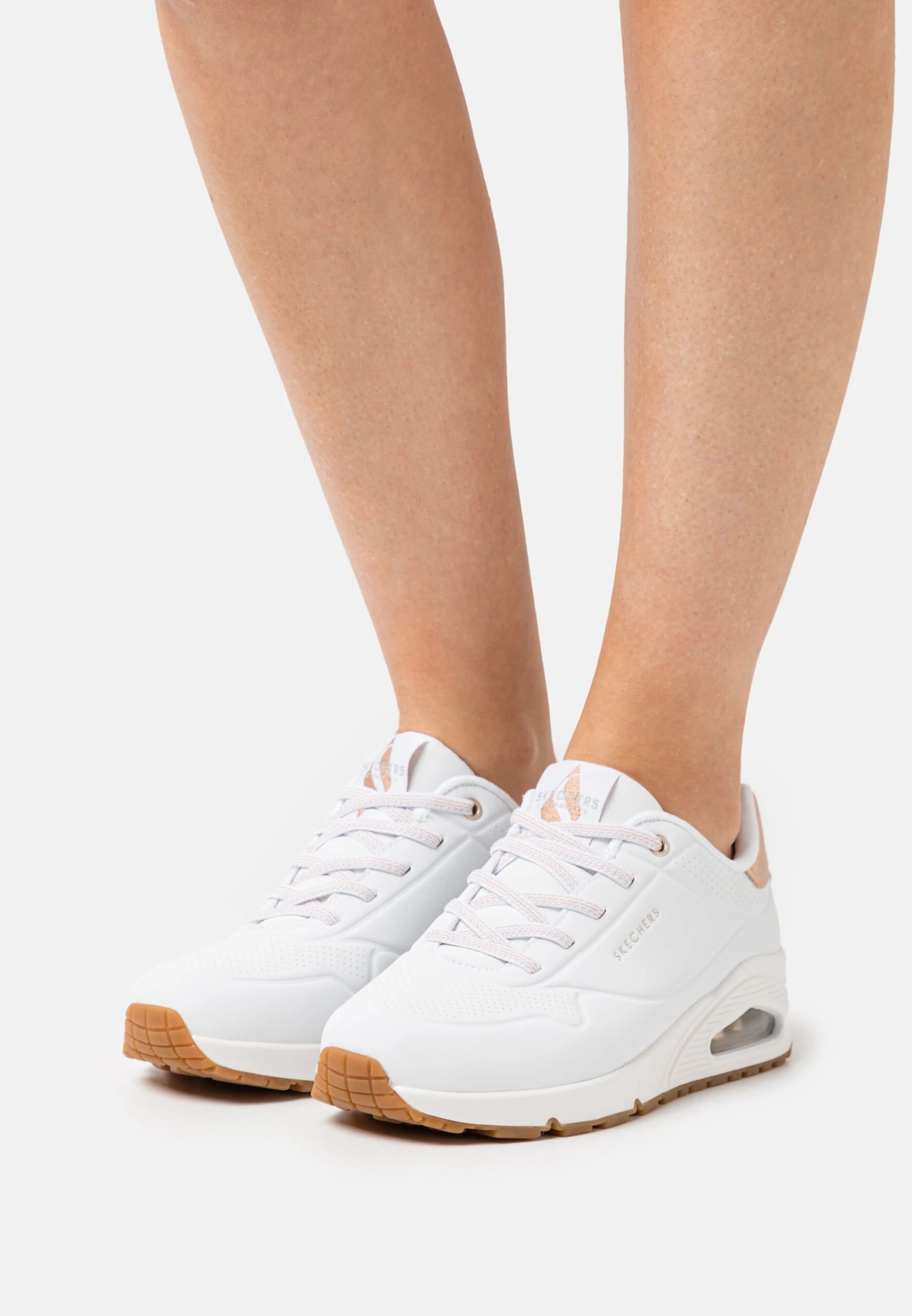 Uno - Sneakers Laag - White/Rose Gold 1 Uno - Sneakers Laag - White/Rose Gold
