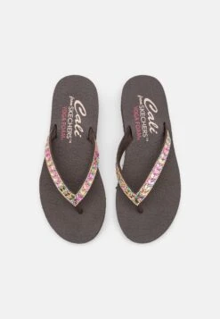 Skechers Meditation - Teensandalen - Chocolate/Multi-Coloured -Skechers Schoen 58495566c5f045e181db7e69df709300