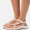Skechers Reggae Cup - Sandalen - Light Pink Knit