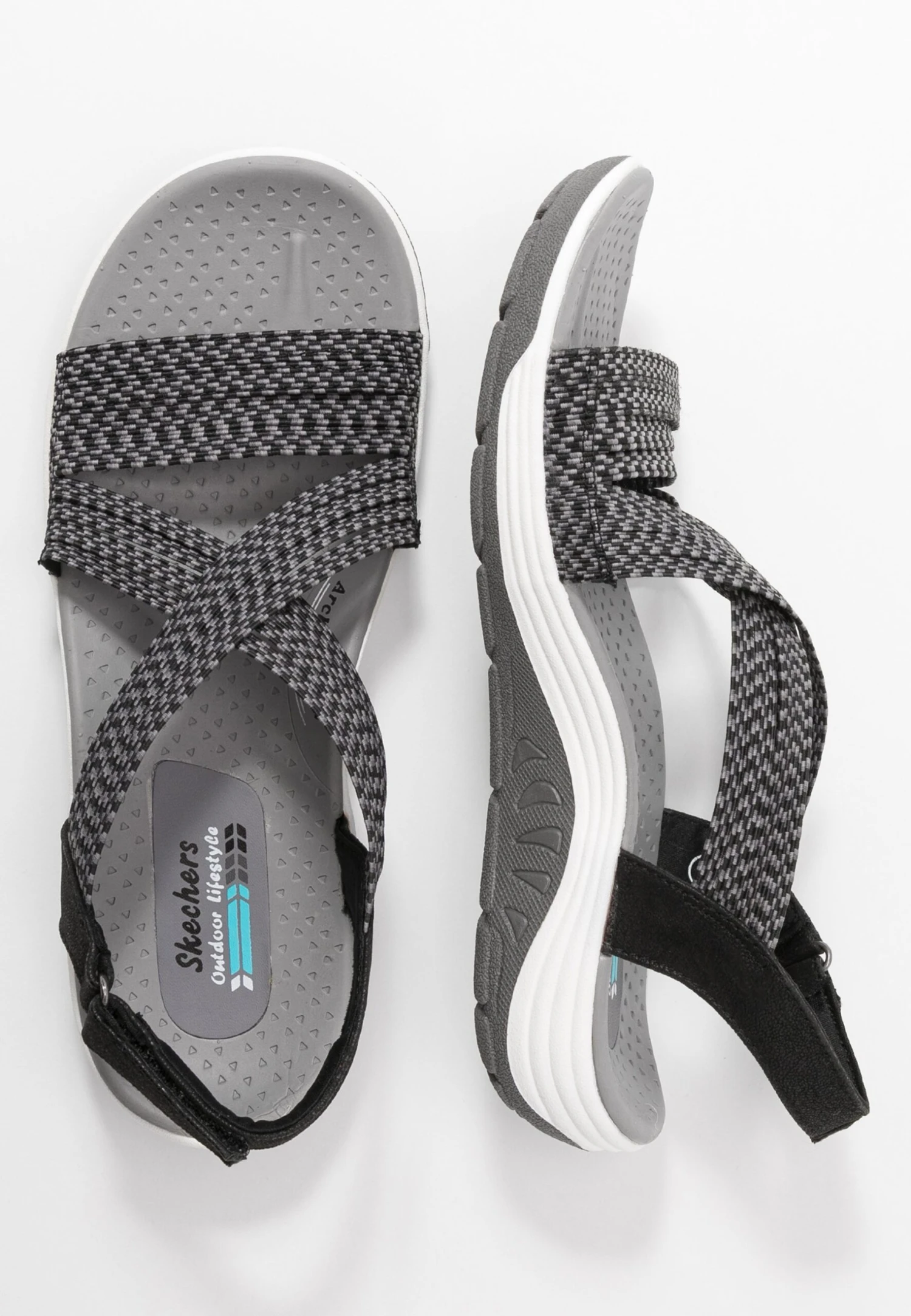 Skechers Reggae Cup - Outdoorsandalen - Black/Grey Gore 4 Skechers Reggae Cup - Outdoorsandalen - Black/Grey Gore - Afbeelding 4