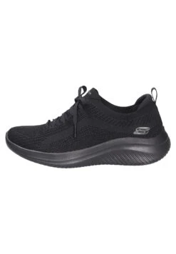 Ultra Flex- Sneakers Laag - Black Knit/Trim