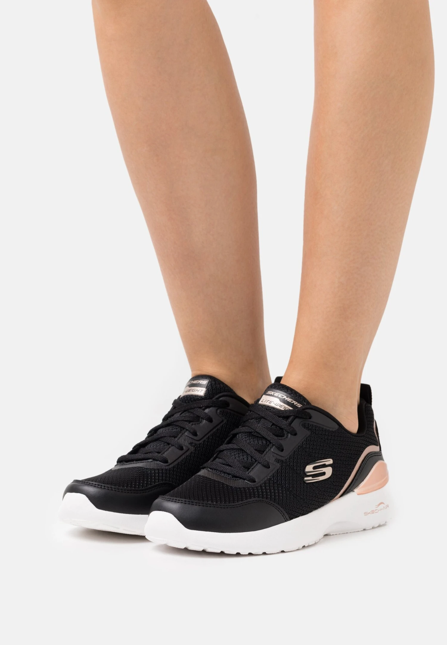 Skechers Skech Air Dynamight - Sneakers Laag - Black/Rose Gold 1 Skechers Skech Air Dynamight - Sneakers Laag - Black/Rose Gold