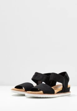 Skechers Desert Kiss - Sandalen Met Sleehak - Black -Skechers Schoen 8761fc7ddc264470a7ad0ce7f4533968