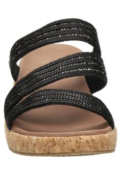 Skechers Archfit Beverly - Sandalen Met Sleehak - Zwart -Skechers Schoen 8f66375e0e8f4a7aabf1a79f215ceb7a