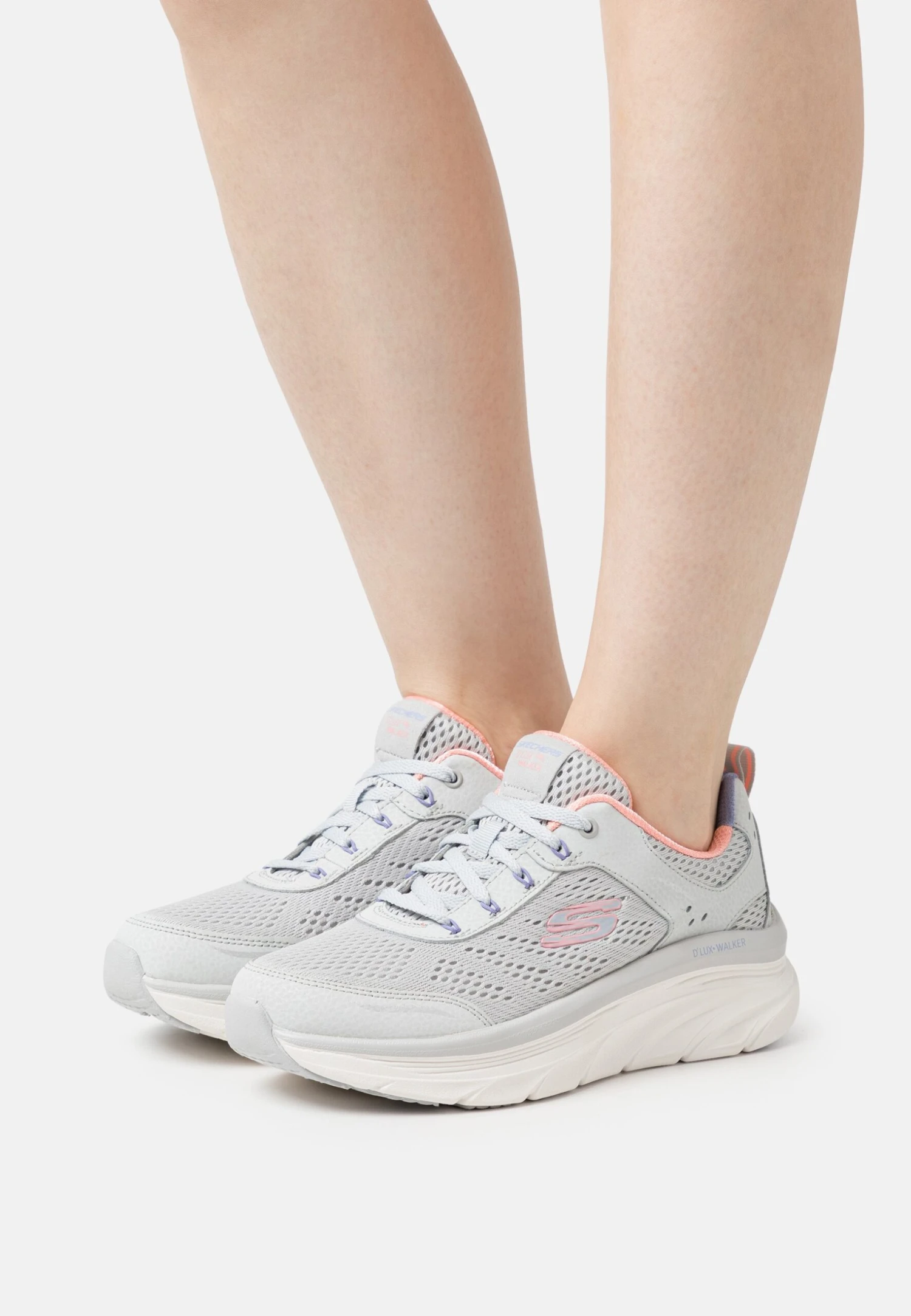 D'Lux Walker - Sneakers Laag - Light Gray/Coral/Lavender 1 D'Lux Walker - Sneakers Laag - Light Gray/Coral/Lavender