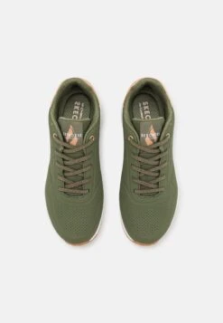 Uno - Sneakers Laag - Olive Durabuck/Rose Gold Trim -Skechers Schoen 982d4097381b450db5c119e0b590b887