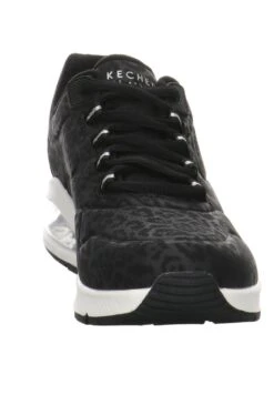 Uno 2 - Sneakers Laag - Black Tonal Leopard Print Durabuck/ Mesh Trim -Skechers Schoen df3044d77e7547bfb680f41685b11cff