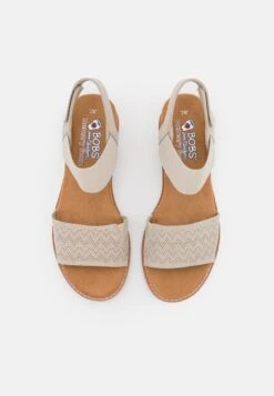 Skechers Desert Kiss - Sandalen Met Sleehak - Offwhite -Skechers Schoen f4ac4b982de747f3bee0ea2df8f62b08