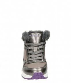 Skechers Uno-Cozy On Air Gun Metal Lavender -Skechers Schoen unocozyonair metallic 3 600